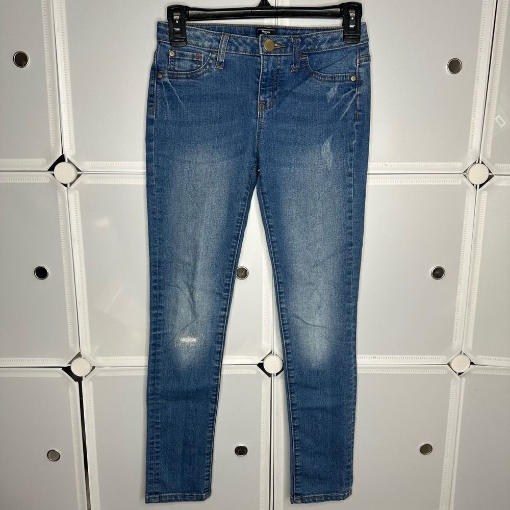 Gap Kids Super Skinny Fit Distressed Jeans Size 12 - Picture 2 of 10